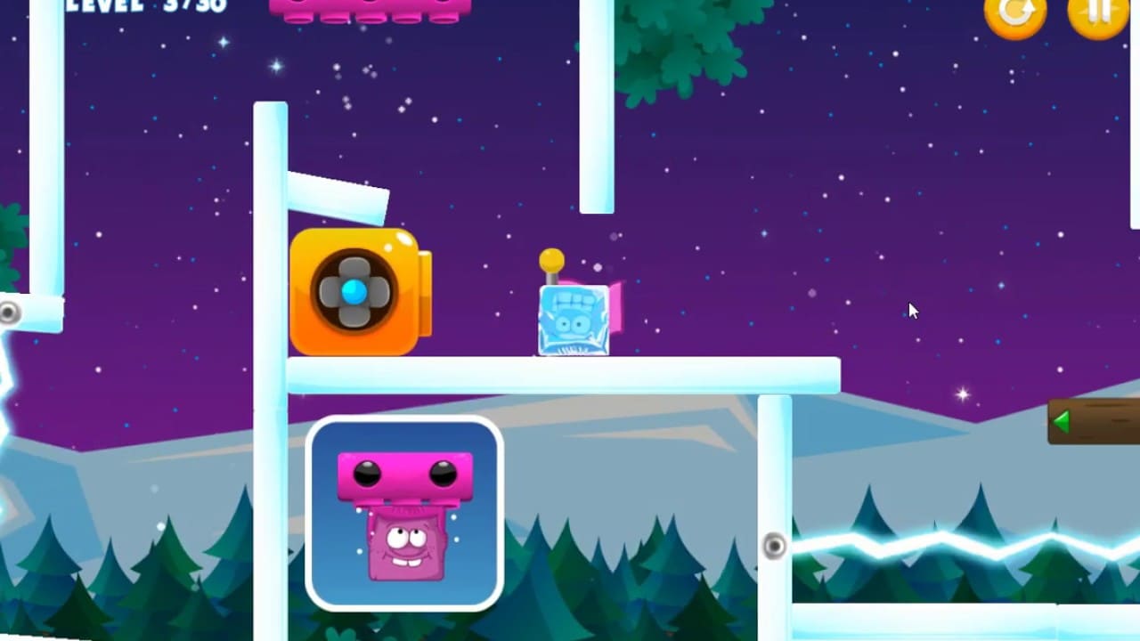 Play Icy Purple Head Super Slide online for free.